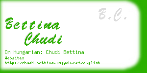 bettina chudi business card